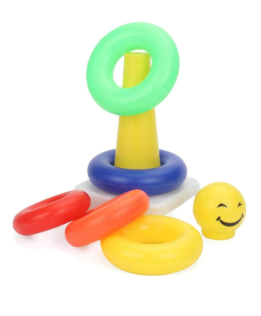 Junior Smiley Stacking Multicolour 5 Rings for Toddlers - Gifts4All