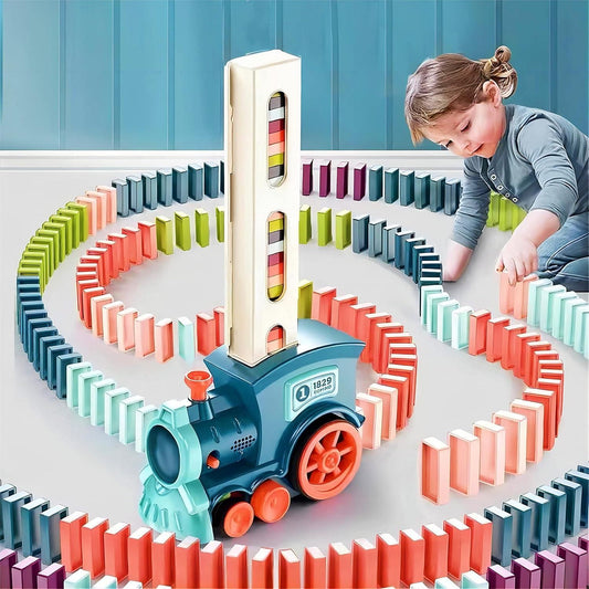 Train Toy Domino Set for Kids BPA Free Plastic with Sound Effects