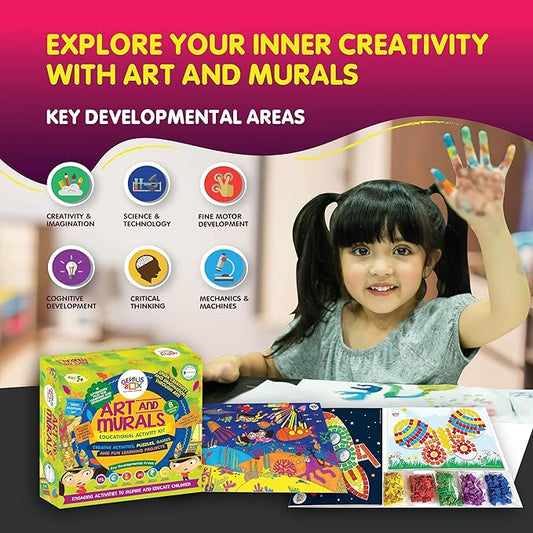 Genius Box Educational Toy for 5+ Year Age: Art and Murals DIY, Activity Kit, Learning Kit, Educational Kit, STEM Toy 16 Activity Kit - Gifts4All