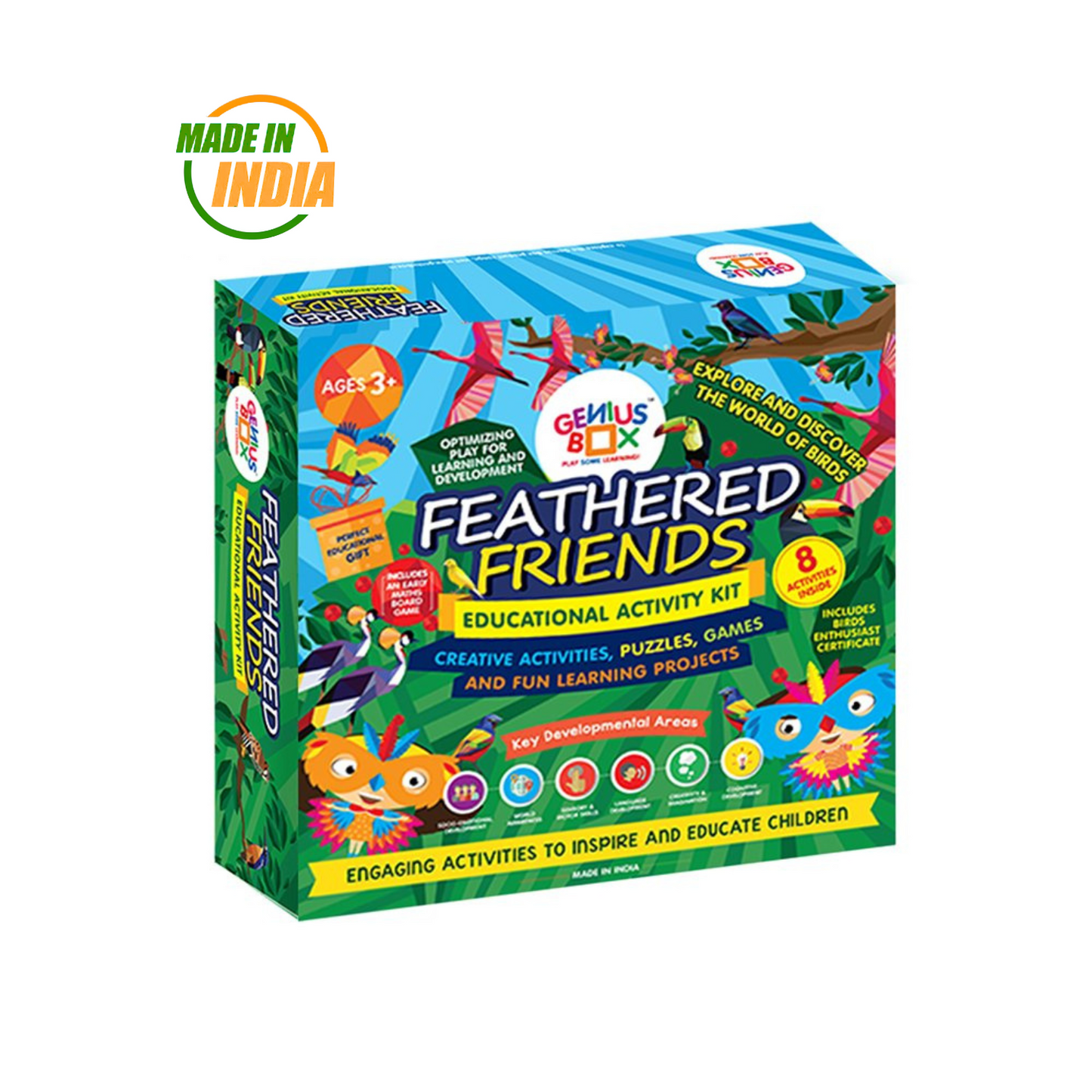 Genius Box Educational Toy for 3 Years and Up: Feathered Friends DIY, Activity Kit, Learning Kit, Educational Kit, STEM Toy - Gifts4All