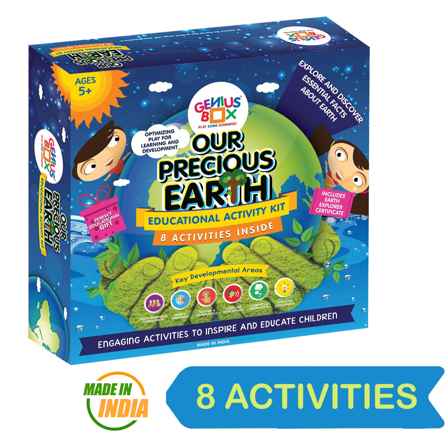 Genius Box Educational Toy for 5 Years and Up: Our Precious Earth DIY, Activity Kit, Experiment, Learning Kit, Educational Kit, STEM Toy