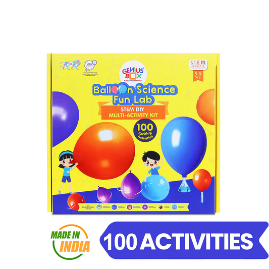 Genius Box  Play some Learning Educational Toy  for 5+ Year Age Baloon Science Fun Lab Kit STEM DIY Learning 100 Multi Activity kit