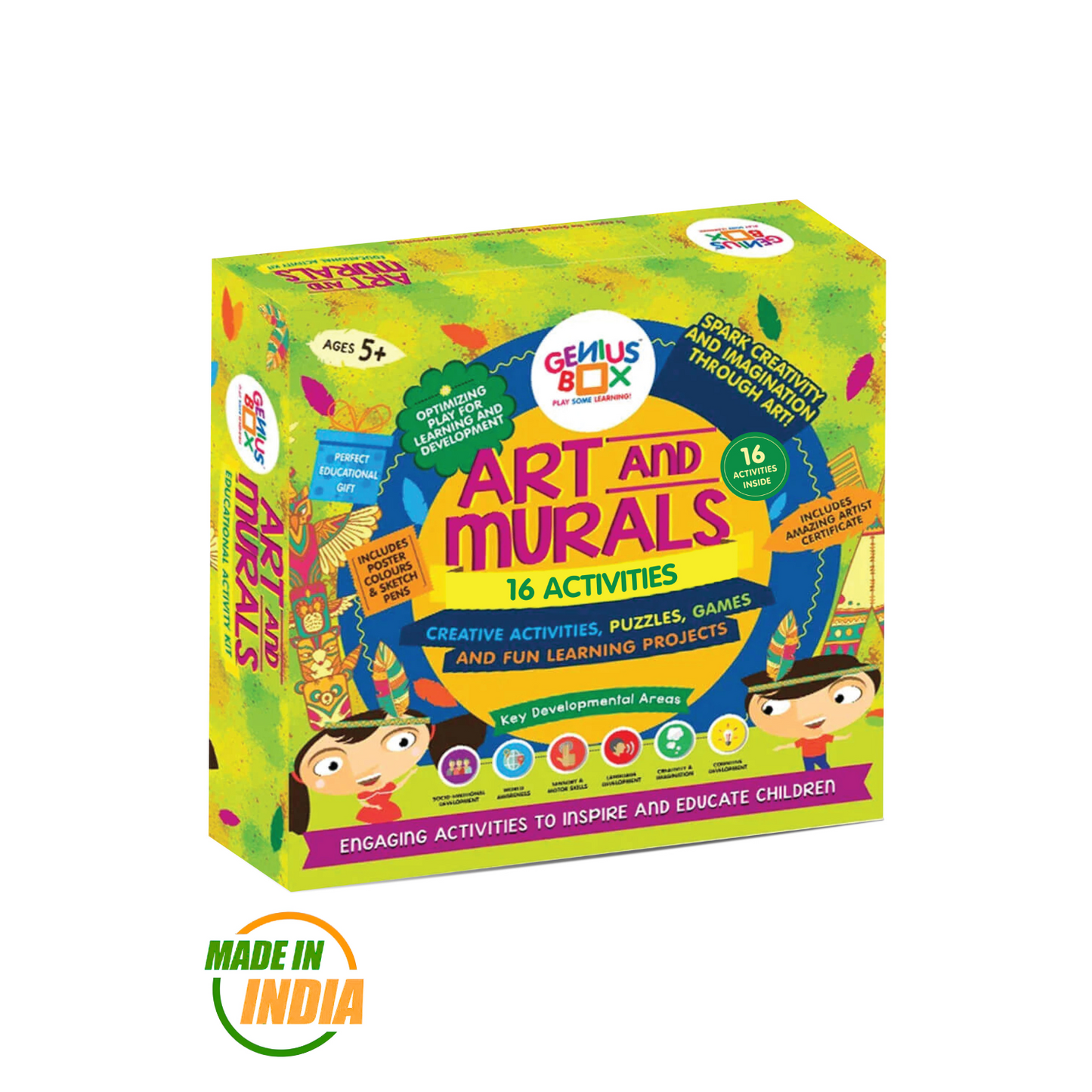 Genius Box Educational Toy for 5+ Year Age: Art and Murals DIY, Activity Kit, Learning Kit, Educational Kit, STEM Toy 16 Activity Kit - Gifts4All