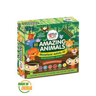 Genius Box - Play some Learning Activity Kit for 3+ Year age: Amazing Animals DIY, Educational Toy, Learning Kit, Educational Kit, STEM Toy 30 Activity Kit