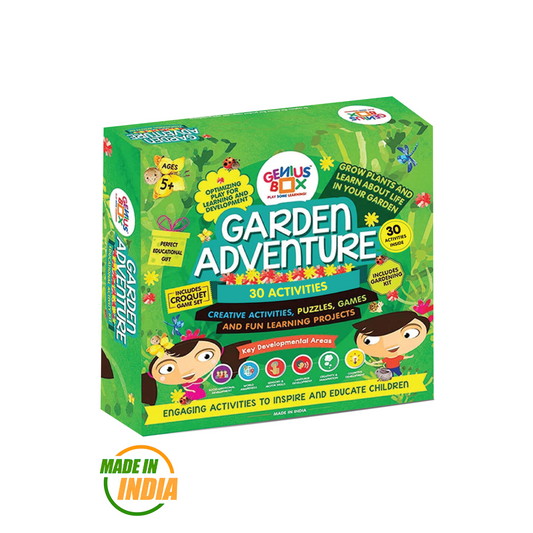 Genius Box Learning STEM Toy for 5+ Year Age: Garden Adventure DIY,Activity Kit, Learning Kit, Educational Kit 30 Activity Kit