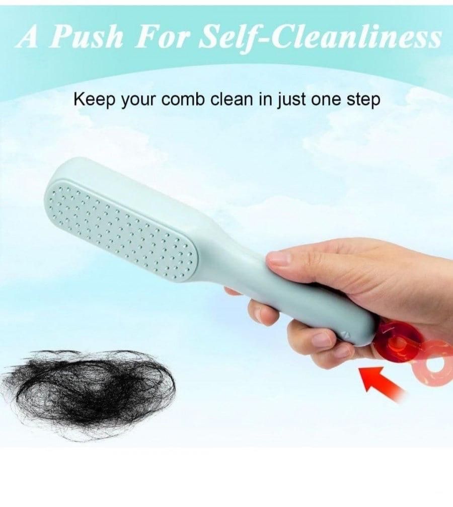 Self-cleaning Anti-static Massage Comb for Adults and Kids- Pack of 1 - Gifts4All
