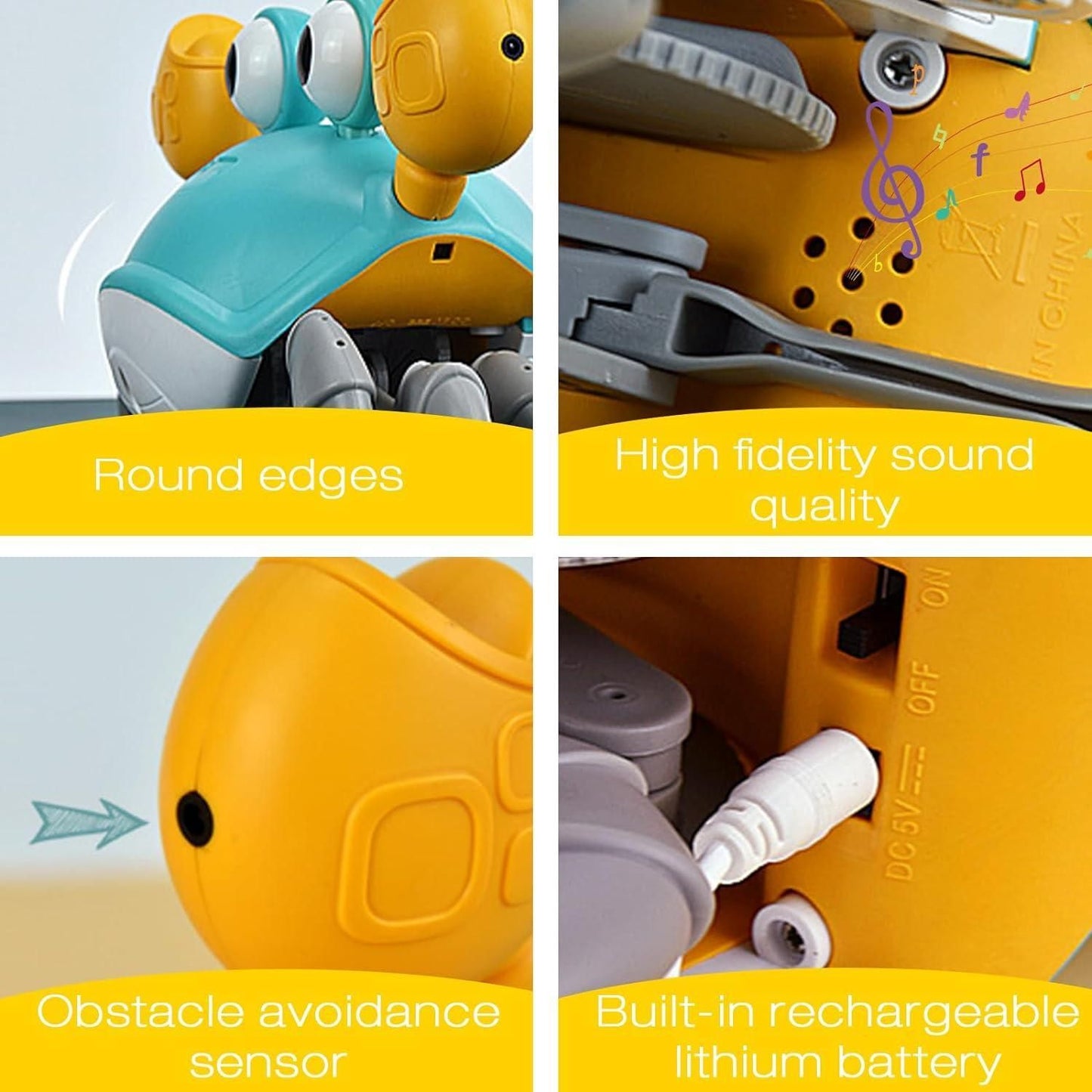 Cute Dancing Crab Toy with USB Rechargeable - Gifts4All