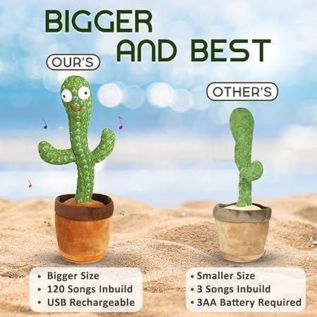 LED Musical Dancing & Mimicry Cactus Toy - Gifts4All