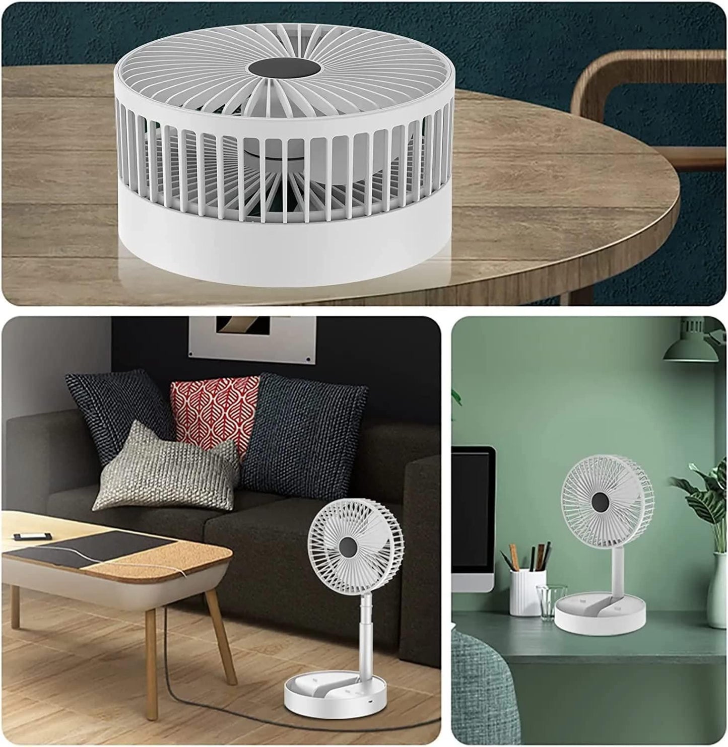 Powerful Rechargeable Table Fan - Gifts4All