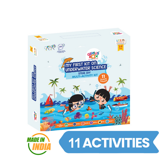 Genius Box  Play some Learning Educational Toy  for 3+ Year Age My first Underwater Science kit STEM DIY Learning 11 Multi Activity kit