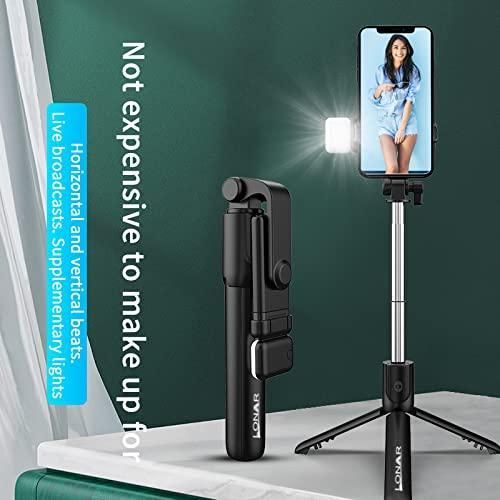 Extendable Flash 3-in-1 Selfie Stick Tripod with Bluetooth Remote - Gifts4All