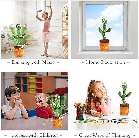 LED Musical Dancing & Mimicry Cactus Toy - Gifts4All