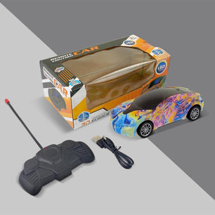 NHR Chargeable 3D Remote ( Assorted Colors )Control Lighting Famous Car for Kids