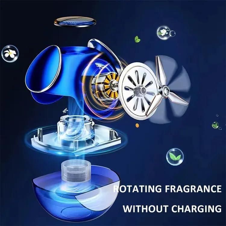 Powered Liquid Car Perfume - Auto Rotation Fan for Car Dashboard - Gifts4All