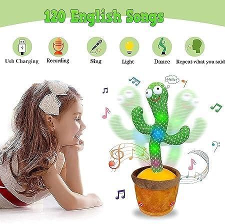 LED Musical Dancing & Mimicry Cactus Toy - Gifts4All