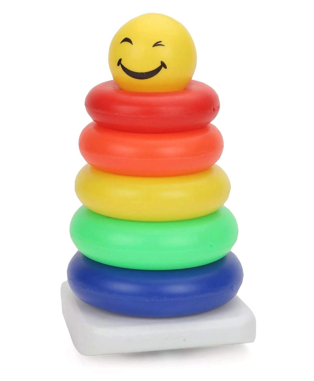 Junior Smiley Stacking Multicolour 5 Rings for Toddlers - Gifts4All