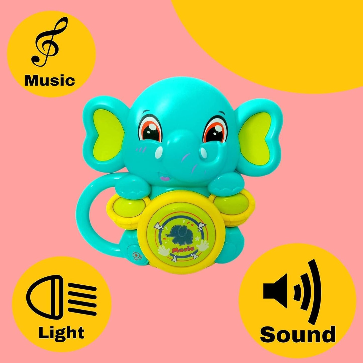 Elephant Musical Instrument Drum Toy for Kids - Gifts4All