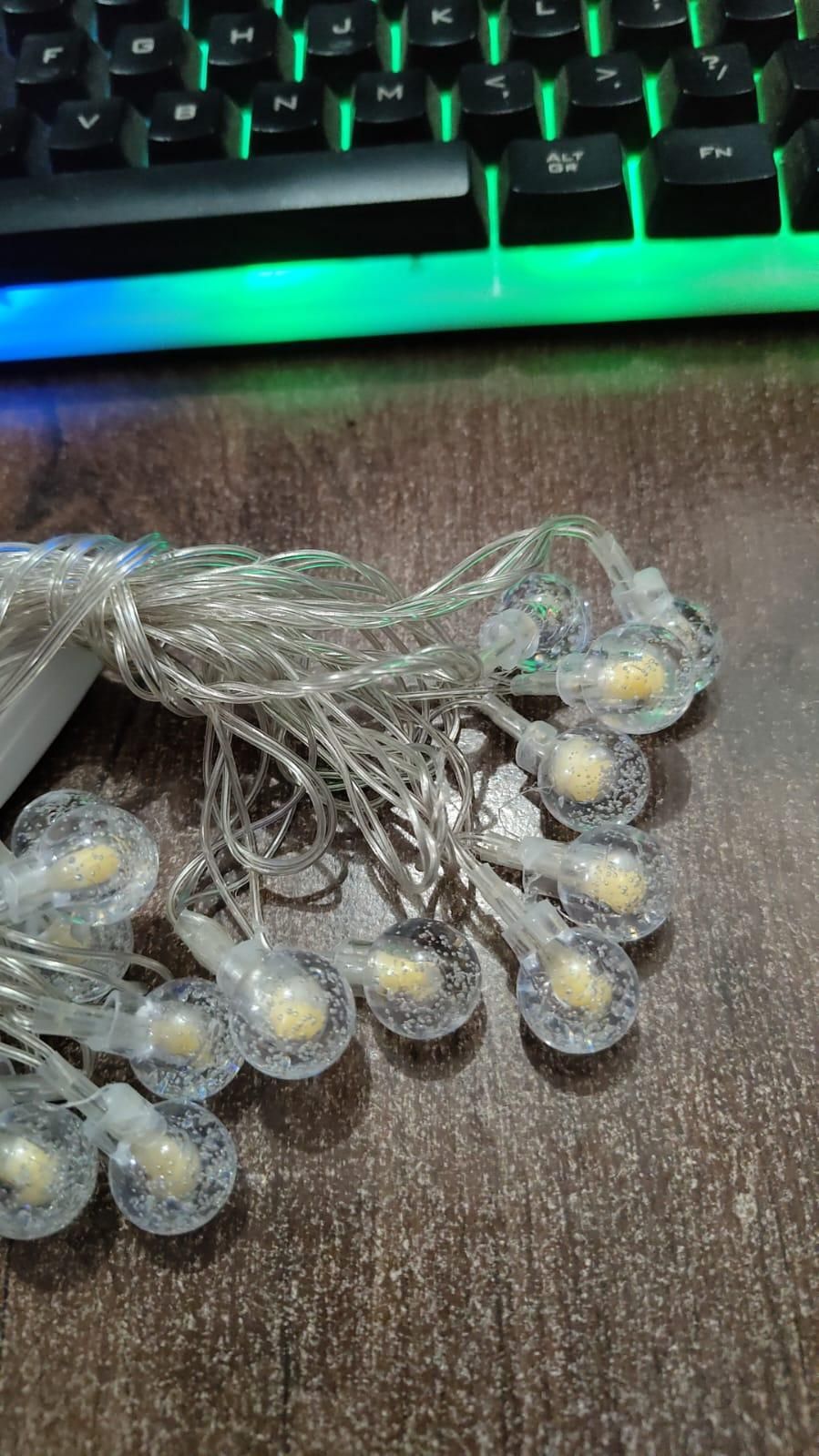 New 16 LED Crystal Balls String Light - Gifts4All