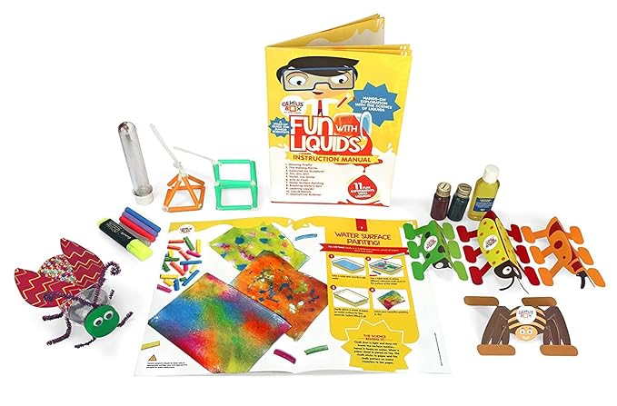 Genius Box - Play some Learning Kids Activity STEM Learning Educational Kit Science Splash for 5 Years and Above