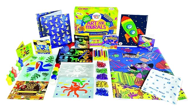 Genius Box Educational Toy for 5+ Year Age: Art and Murals DIY, Activity Kit, Learning Kit, Educational Kit, STEM Toy 16 Activity Kit - Gifts4All