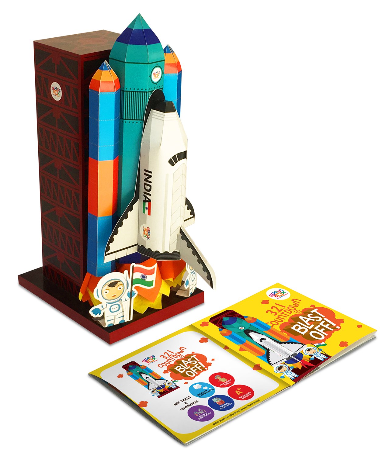 Genius Box Educational Toy for 5+ Year Age: Planes and Rockets DIY, Activity Kit, Learning Kit, Educational Kit, STEM Toy 20 Activity Kit - Gifts4All