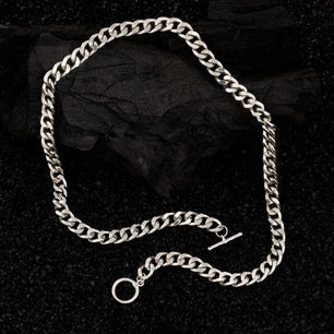 Silver Plated Cuban Style Thick & Heavy Chain For Men