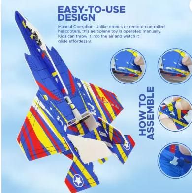 Buddynjoy BJ Airplane Toy Throwing Foam Plane - Gifts4All