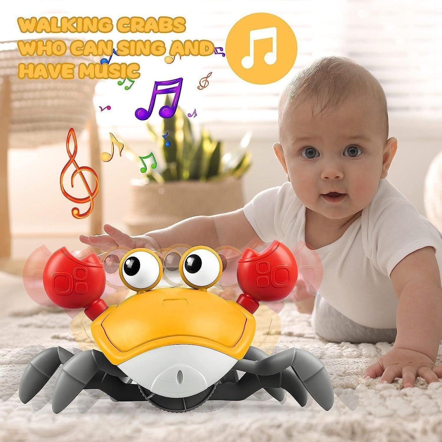 Cute Dancing Crab Toy with USB Rechargeable - Gifts4All