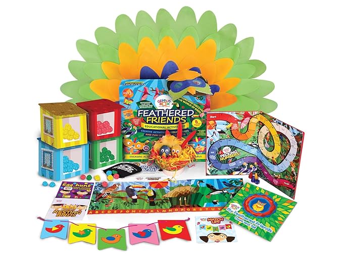 Genius Box Educational Toy for 3 Years and Up: Feathered Friends DIY, Activity Kit, Learning Kit, Educational Kit, STEM Toy - Gifts4All