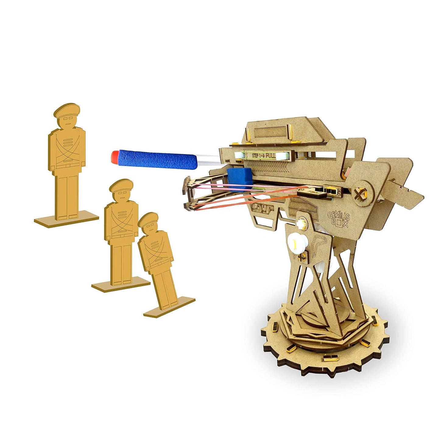 Genius Box - Play some Learning Ballista Launcher Diy Stem Educational Toy & Construction Based Fun Activity Game For Kids, Science Experiment Kit 8 To 14, Best Gift, Activity Kit For Kids - Gifts4All
