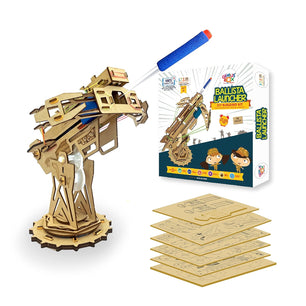 Genius Box - Play some Learning Ballista Launcher Diy Stem Educational Toy & Construction Based Fun Activity Game For Kids, Science Experiment Kit 8 To 14, Best Gift, Activity Kit For Kids