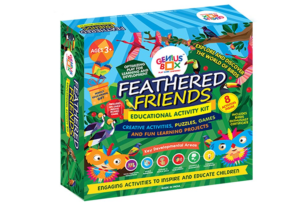 Genius Box Educational Toy for 3 Years and Up: Feathered Friends DIY, Activity Kit, Learning Kit, Educational Kit, STEM Toy