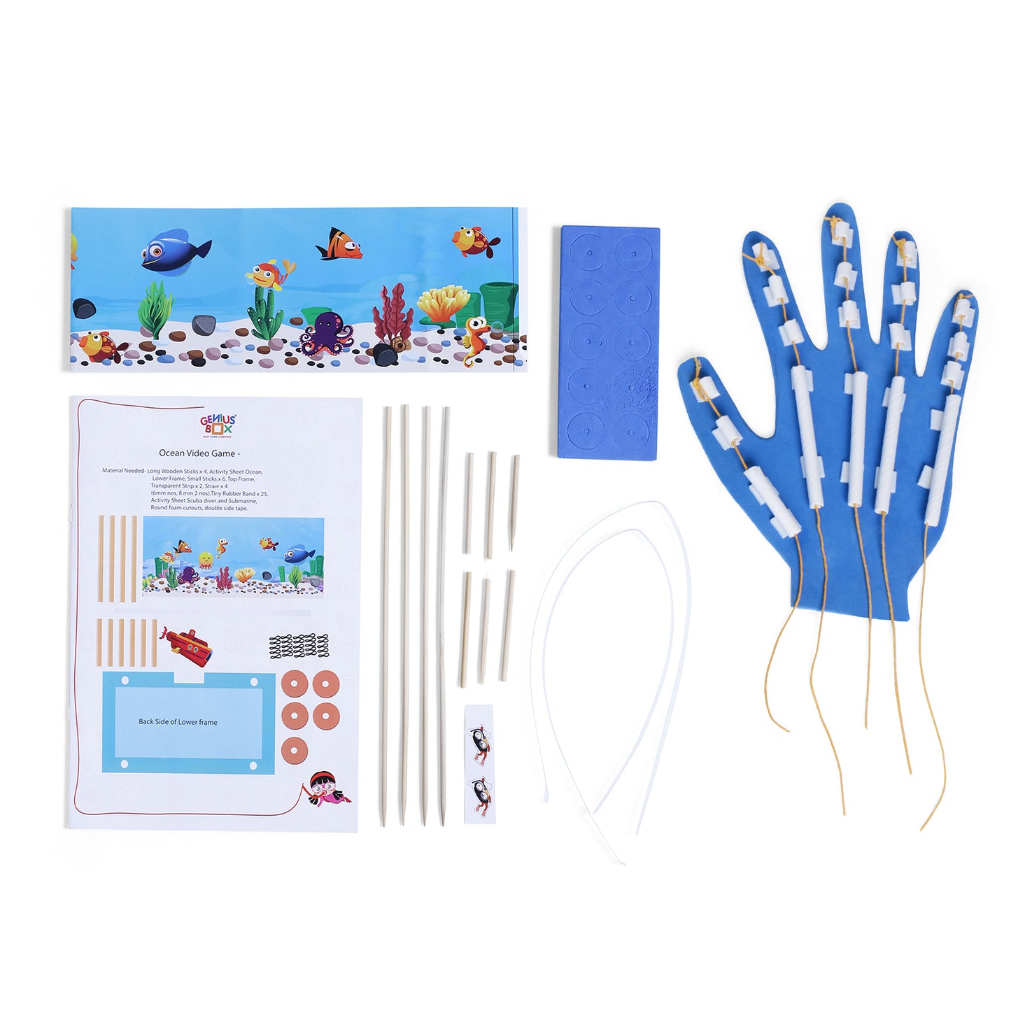 Genius Box  Play some Learning Educational Toy  for 3+ Year Age My first Underwater Science kit STEM DIY Learning 11 Multi Activity kit - Gifts4All