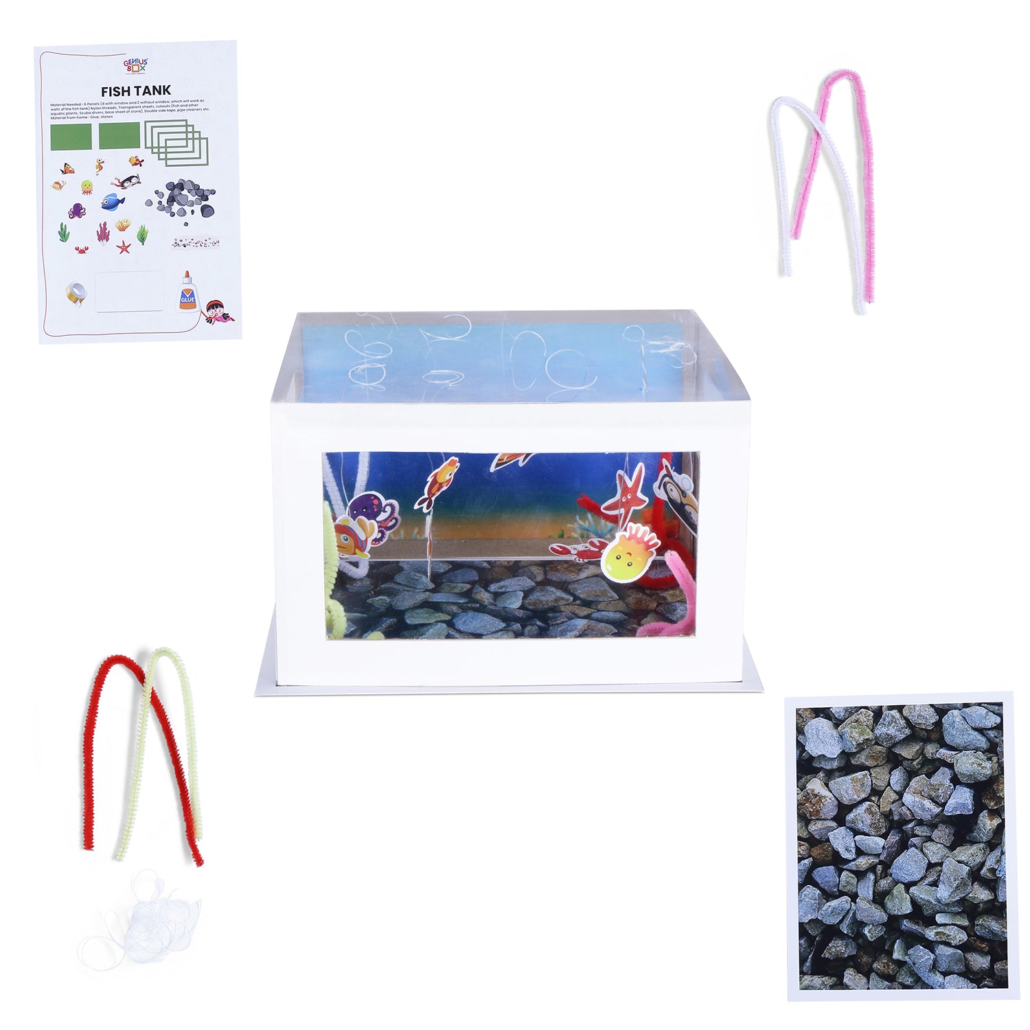 Genius Box  Play some Learning Educational Toy  for 3+ Year Age My first Underwater Science kit STEM DIY Learning 11 Multi Activity kit