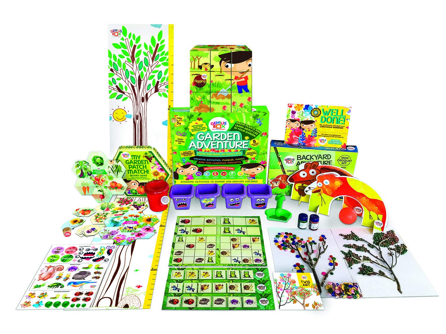 Genius Box Learning STEM Toy for 5+ Year Age: Garden Adventure DIY,Activity Kit, Learning Kit, Educational Kit 30 Activity Kit