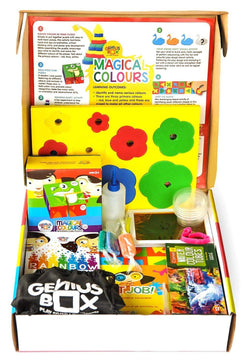 Genius Box - Play some Learning 24 in 1 Activity & Learning Kit for Children Age 3+ : Magical Colours Educational