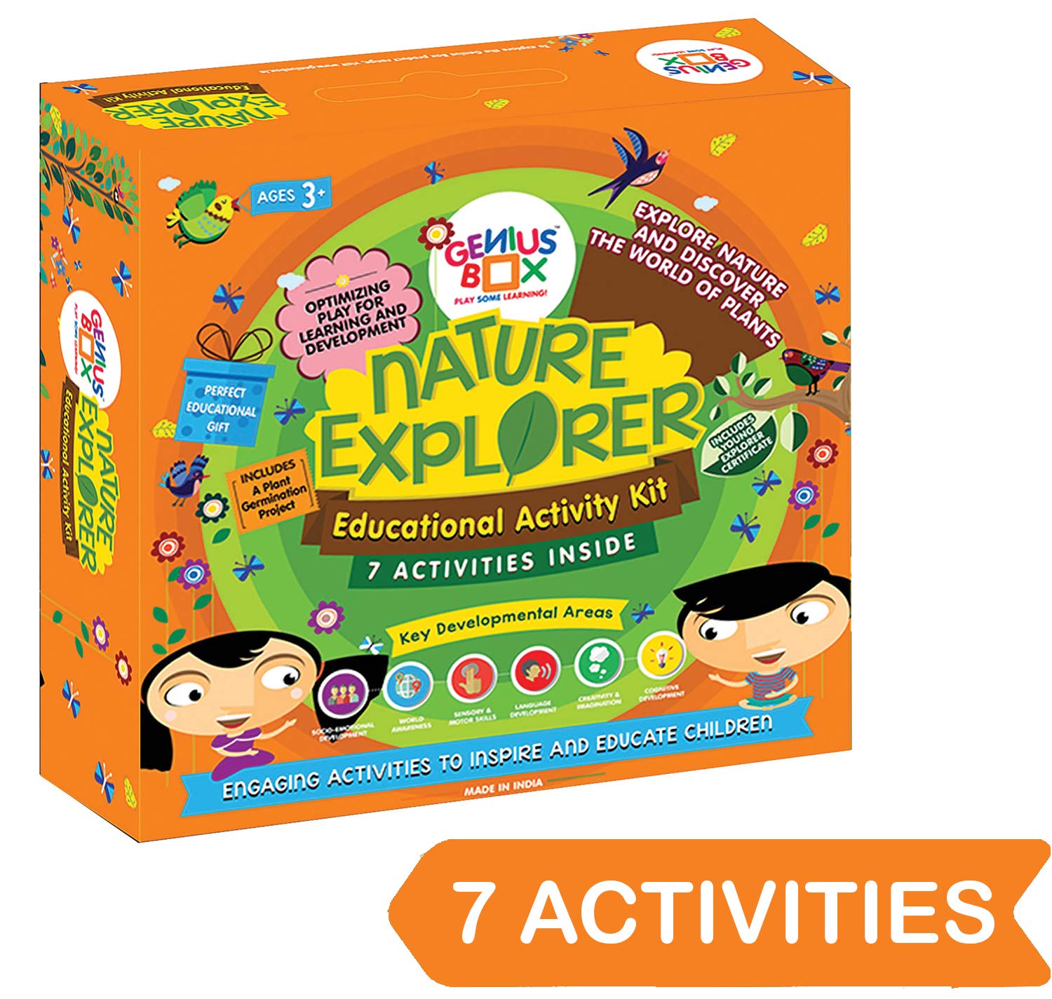 Genius Box - Play Some Learning Activity Kit For 3+ Year Age: Nature Explorer Diy, Educational Toy, Learning Kit, Educational Kit, Stem Toy