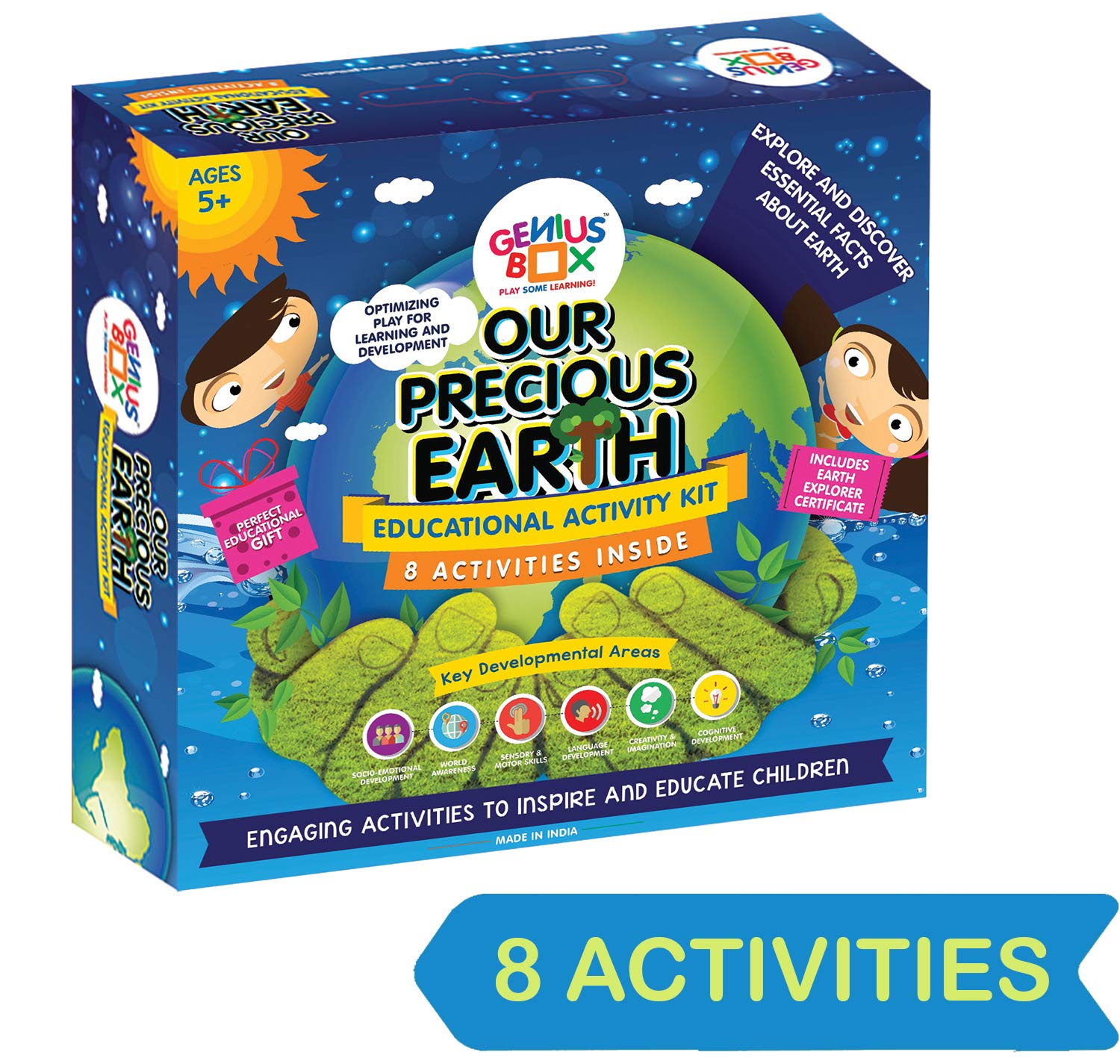 Genius Box Educational Toy for 5 Years and Up: Our Precious Earth DIY, Activity Kit, Experiment, Learning Kit, Educational Kit, STEM Toy