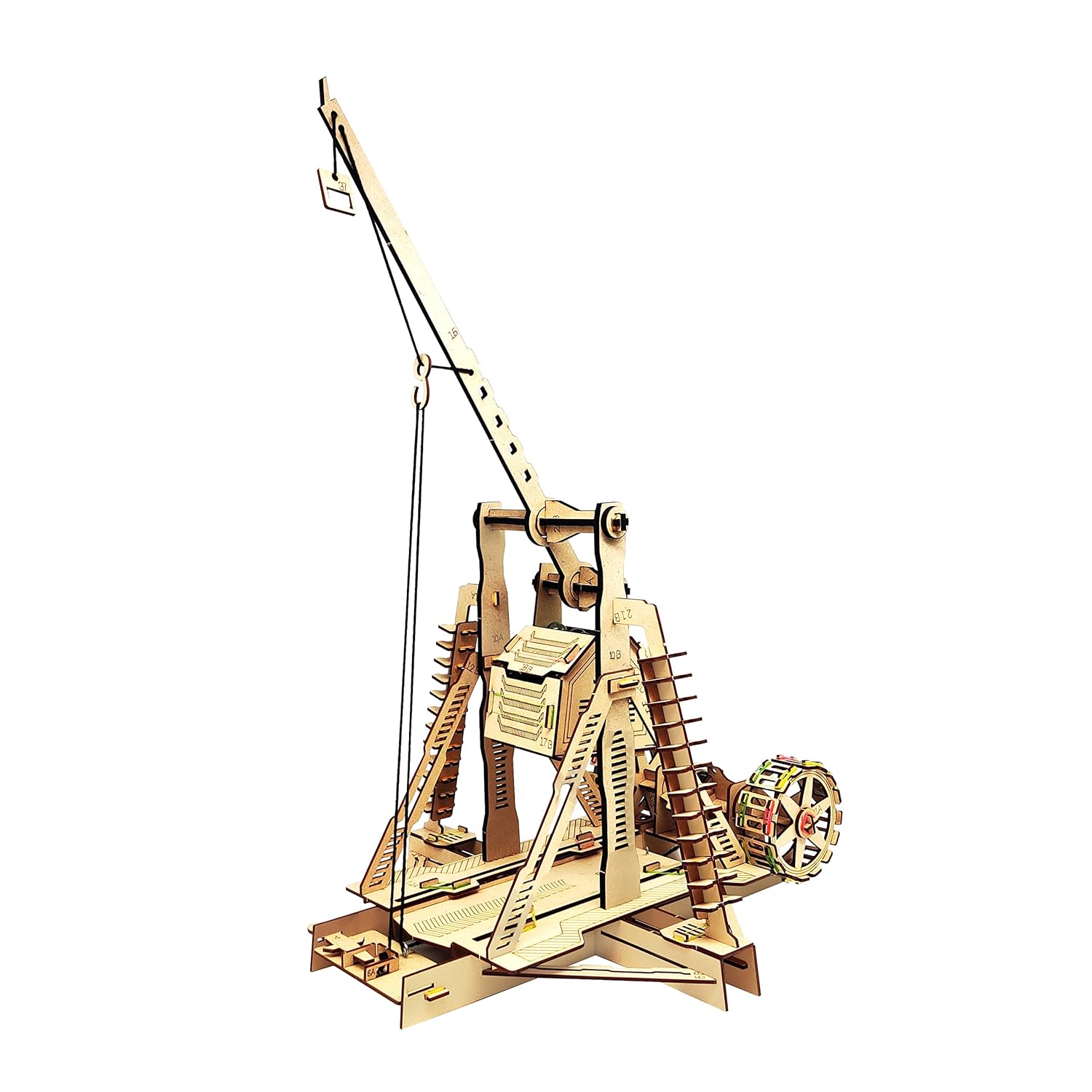 Genius Box Trebuchet Shooter DIY STEM Educational Toy and Construction Based Activity Game kit for Kids 8 to 14, Best Science Project kit Gift for Boys & Girls.