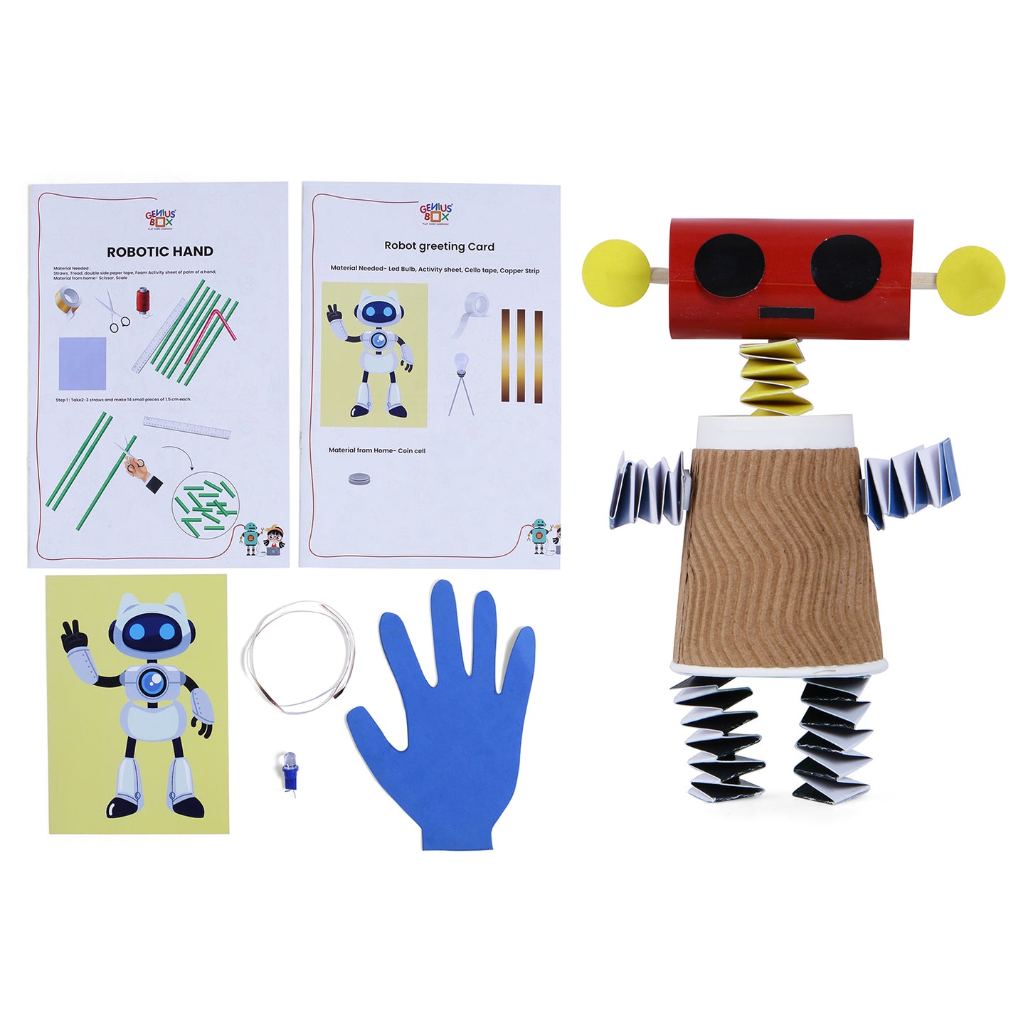Genius Box  Play some Learning Educational Toy  for 5+ Year Age Ultimate Robotics Kit STEM DIY Learning 10 Multi Activity kit - Gifts4All
