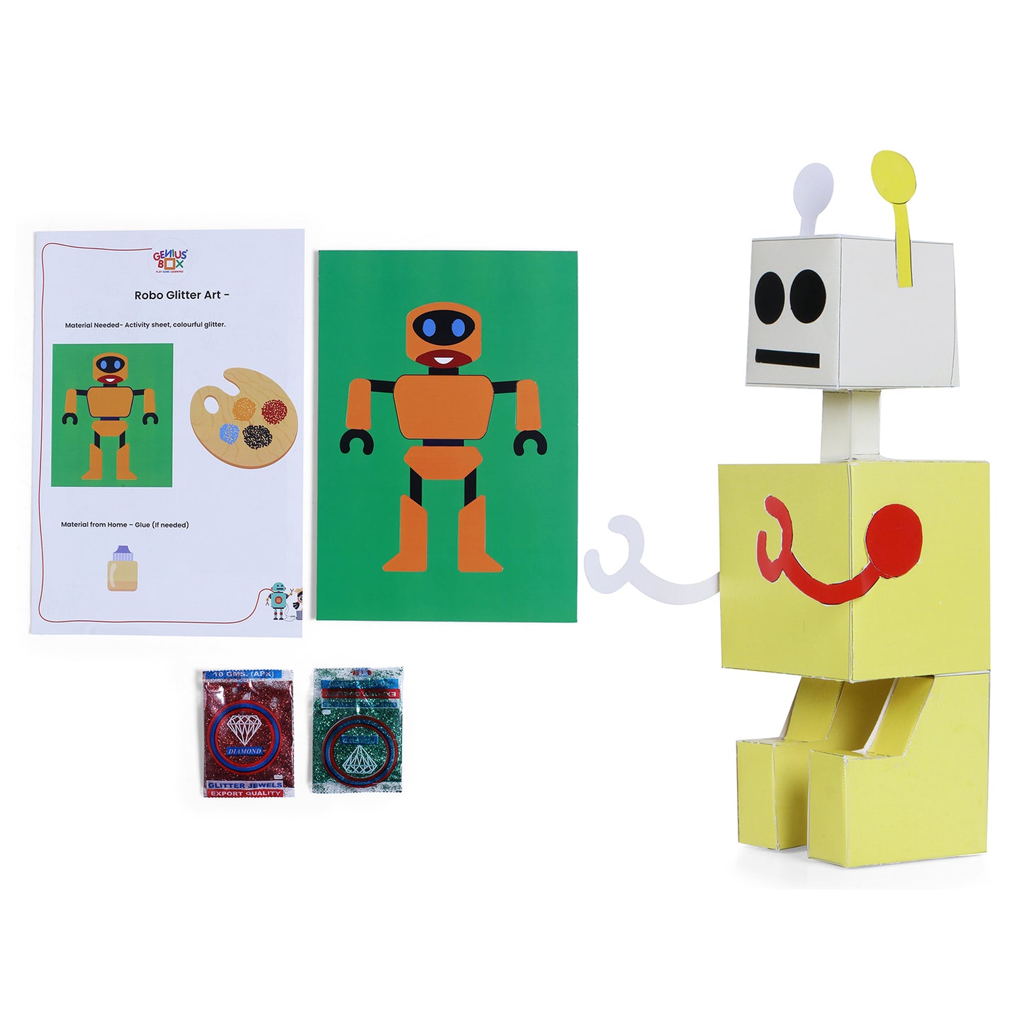 Genius Box  Play some Learning Educational Toy  for 5+ Year Age Ultimate Robotics Kit STEM DIY Learning 10 Multi Activity kit - Gifts4All