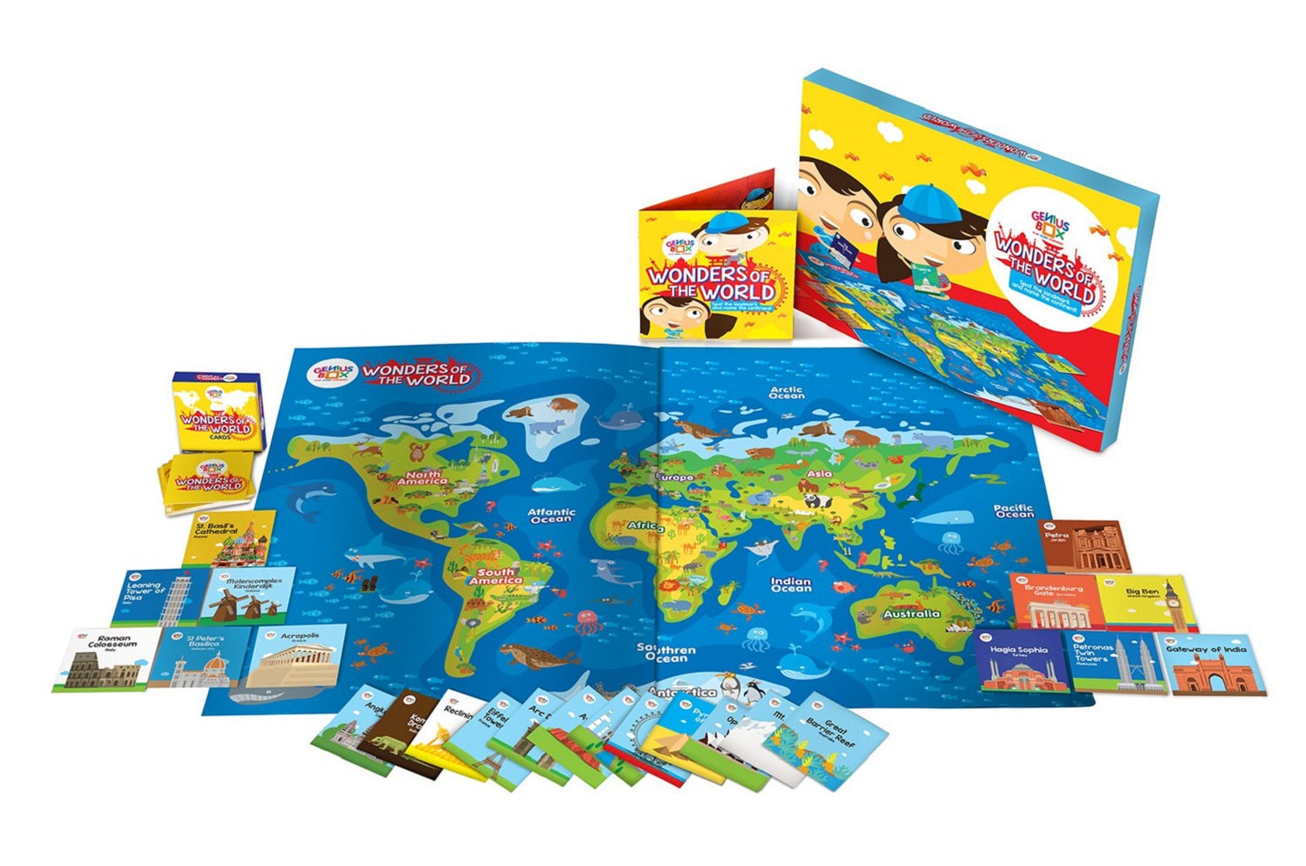 Genius Box Educational Toy for 5+ Year Age: World Wonders DIY, Activity Kit, Learning Kit, Educational Kit, STEM Toy 20 Activity Kit - Gifts4All